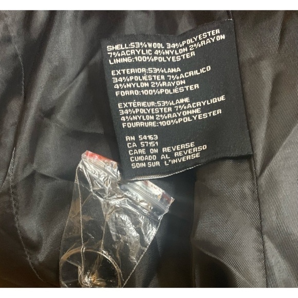 Guess wool blend pea coat, size M - Picture 5 of 8